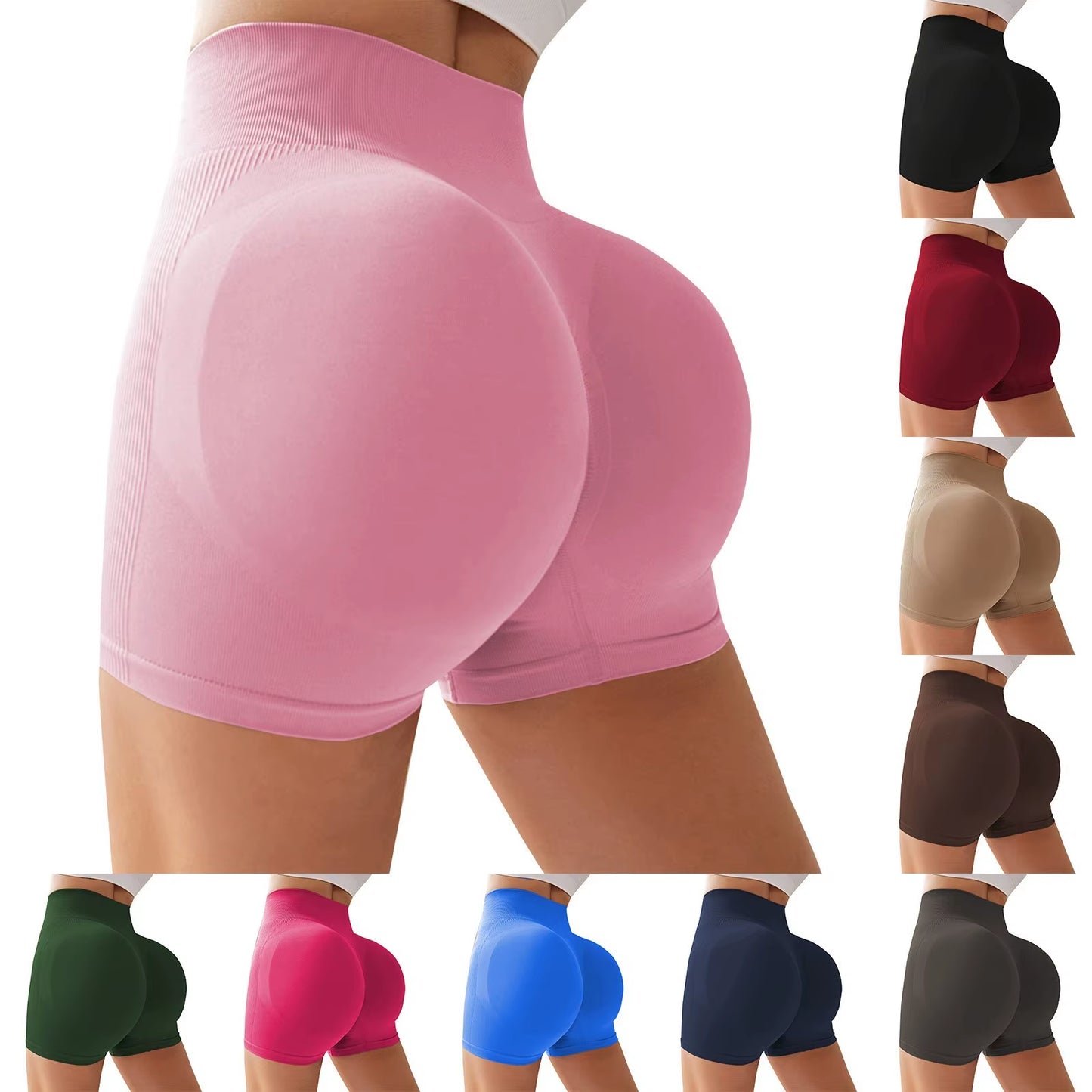 Women'S High Waist Peach Lift Hip Sports Shorts Tight Yoga Shorts Shorts for Women Women'S Shorts Summer Womens Shorts Elegant